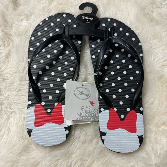 NWT Disney Minnie Mouse Flip Flops - Picture 2 of 5